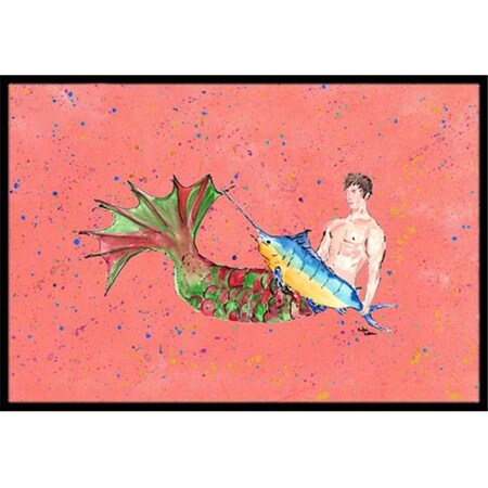 Carolines Treasures Carolines Treasures 8348-JMAT 36 x 24 in. Merman Indoor Or Outdoor Doormat 8348-JMAT
